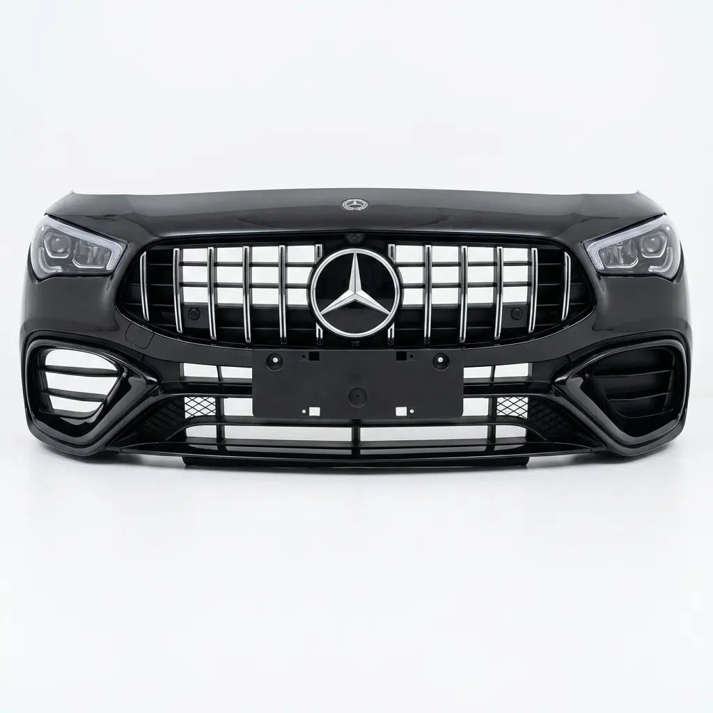 Mercedes-Benz car grille on a white background