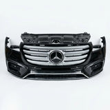 Car grille with Mercedes-Benz logo on a white background