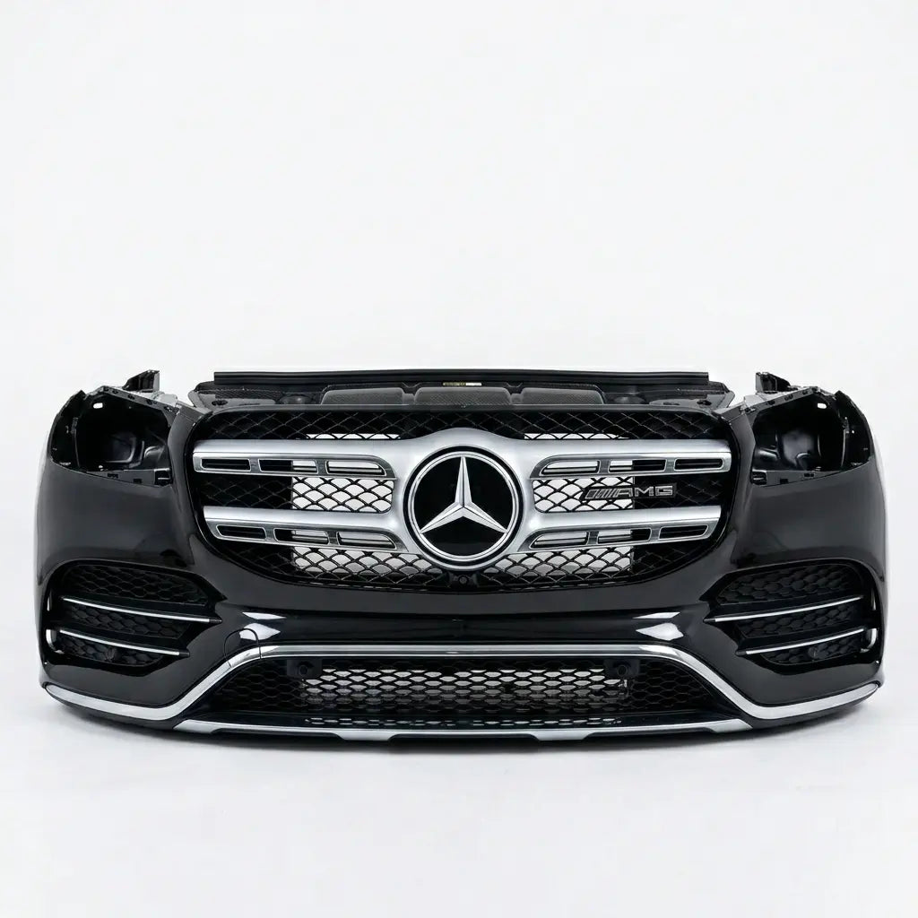 Mercedes-Benz car grille on a white background