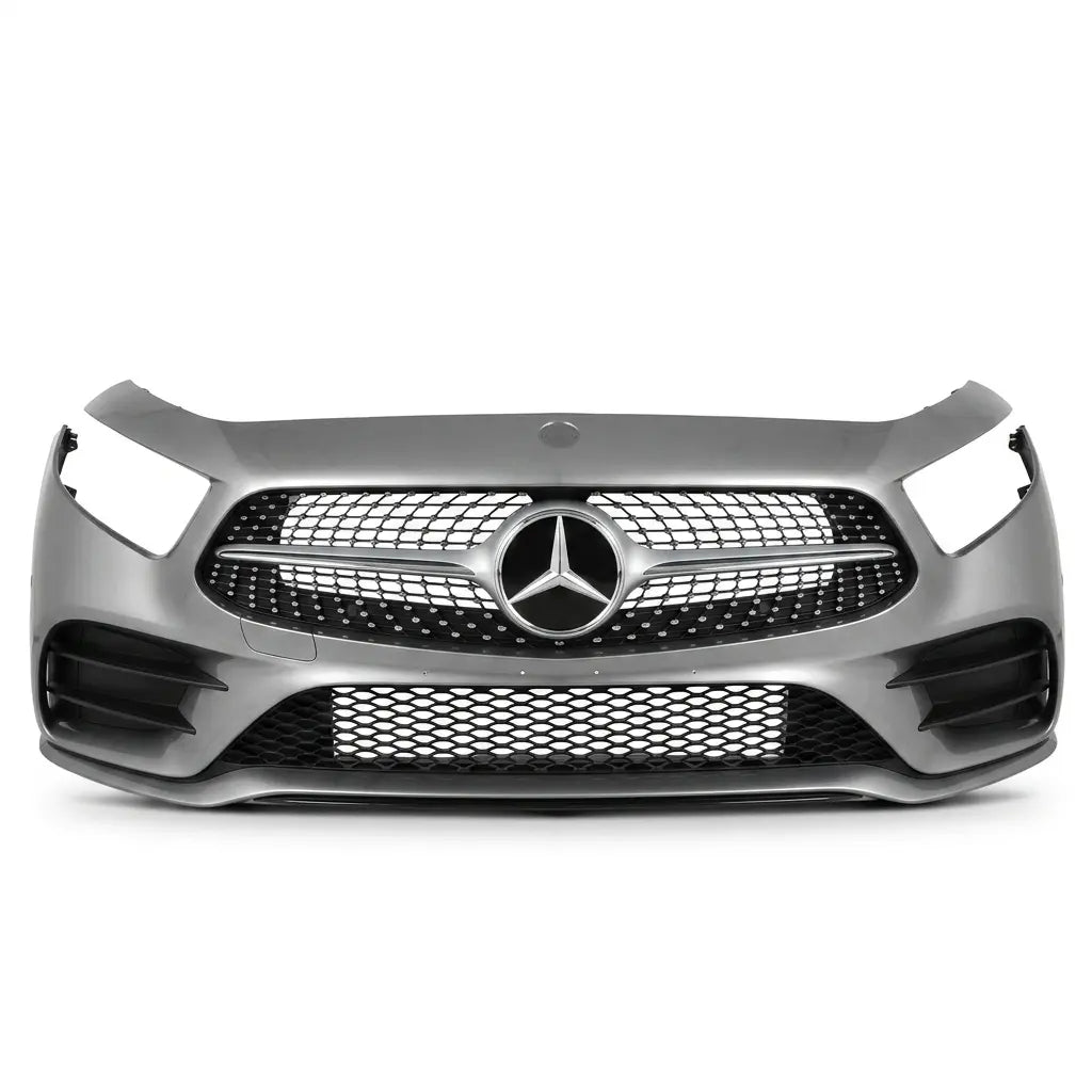 Mercedes-Benz car grille on a white background
